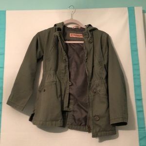 girls army green jacket